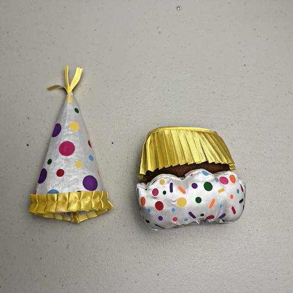 Elf on the Shelf Birthday Cupcake Outfit and Party Hat Unisex Yellow & Sprinkle - Picture 4 of 7